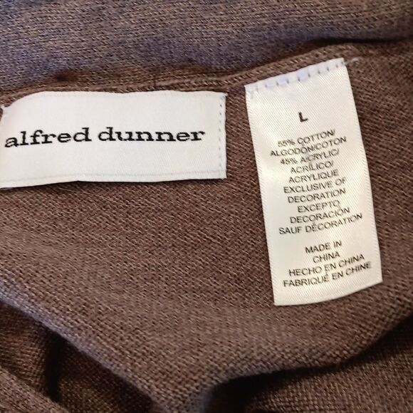 Alfred Dunner Flowered Sweater. Coastal Grandma. Floral, Neutral - Picture 7 of 10